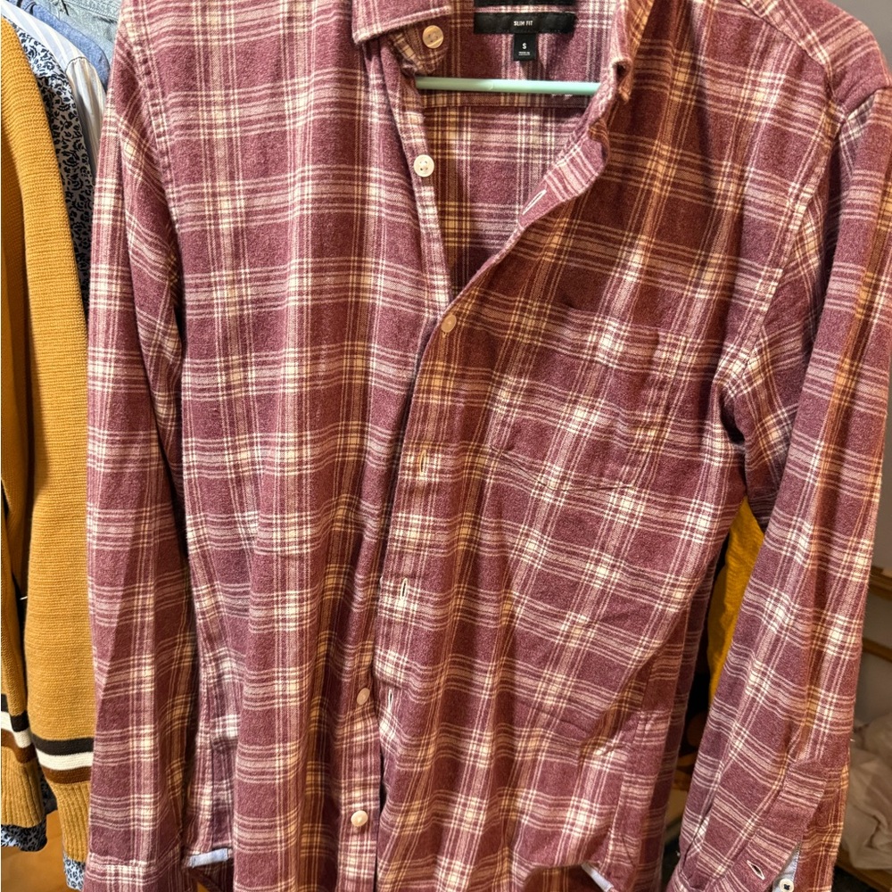 Bonobos Plaid Shirt - Red